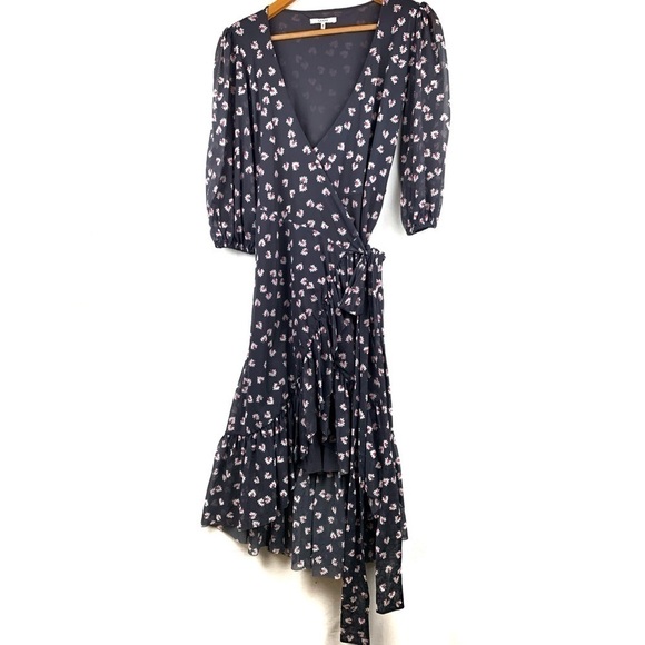 Ganni Tilden floral wrap dress - Picture 3 of 6